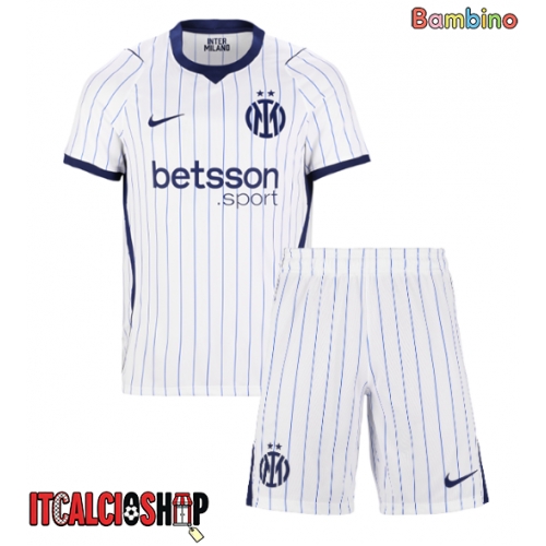 Inter Milan Federico Dimarco #32 Seconda Maglia Bambino 2026-27 Manica Corta (+ Pantaloni corti)